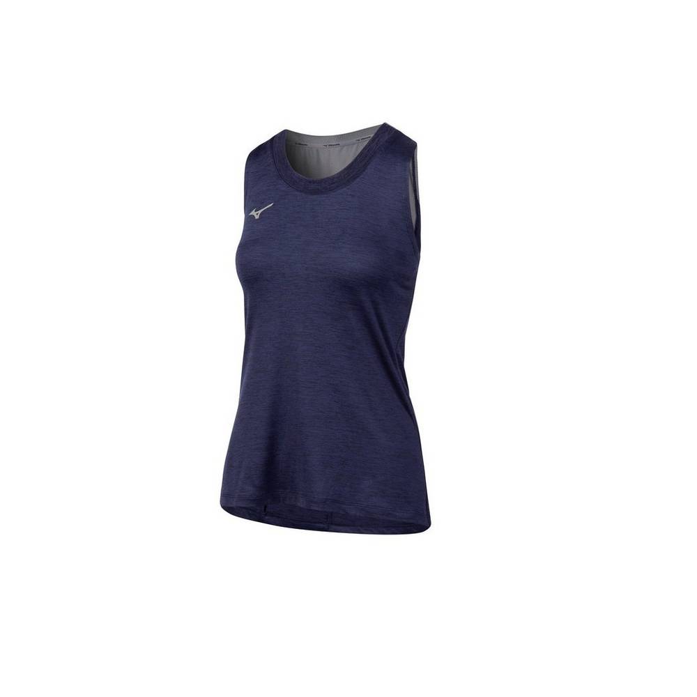 Camiseta de tirantes Mizuno Alpha Para Mujer Azul Marino 3419685-FX